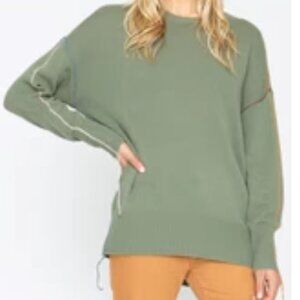 NWT Sandrine Rose Oversized Bubble Sweater Moss S